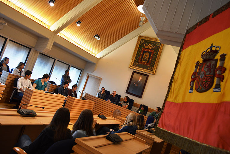 Recepción alumnos del Helmholtz Gymnasium de Bielefeld