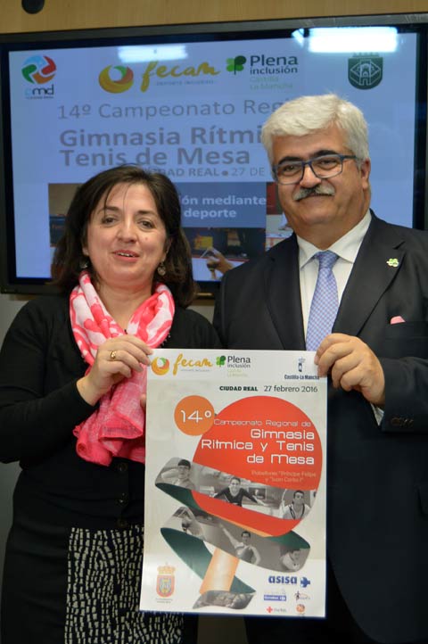 Ciudad Real acoge el 14º Campeonato Regional de Gimnasia Rítmica y Tenis de Mesa de FECAM