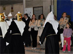 Rosa Romero durante las procesiones