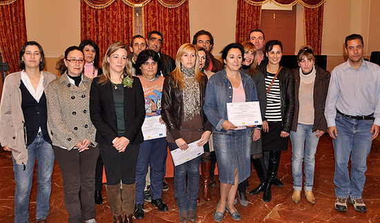 Lola Merino durante la entrega de diplomas