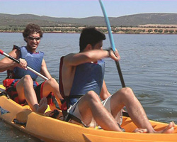 Actividad de ocio en el Pantano del Vicario