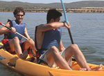 Actividad de ocio en el Pantano del Vicario