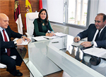 La alcaldesa de Ciudad Real firmaba con representantes de las entidades Bankia y Globalcaja