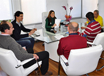 Reunión con el presidente del C.D Las Casas y el alcalde pedáneo
