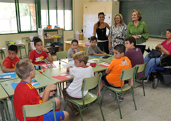 Alumnos de la Escuela municipal de verano del CP Jorge Manrique