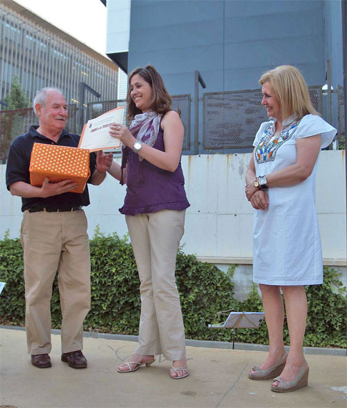 La alcaldesa junto con los mayores de Ciudad Real