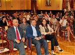 La alcaldesa durante el sorteo