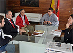 Rosa Romero con la Junta Directiva del Instituto de Estudios Manchegos 