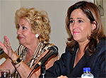 Rosa Romero presentando el Plan de Igualdad