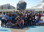 Los jóvenes en el Parque Warner de Madrid